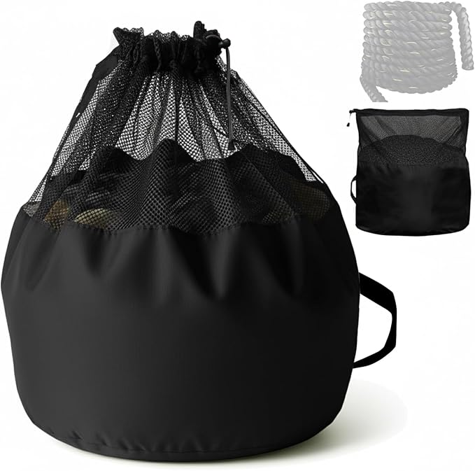 J Bryant Extra Large Battle Rope Storage Bag – Heavy-Duty Carry Sack for Training Ropes, Jump Ropes & Gym Accessories