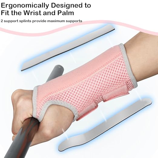 Wrist Brace for Carpal Tunnel Relief, Adjustable Wrist Support Splint Hand Brace for Men Women, Wrist Stabilizer Night Support for Pain Relief,Tendinitis,Arthritis (Left Hand, S/M)