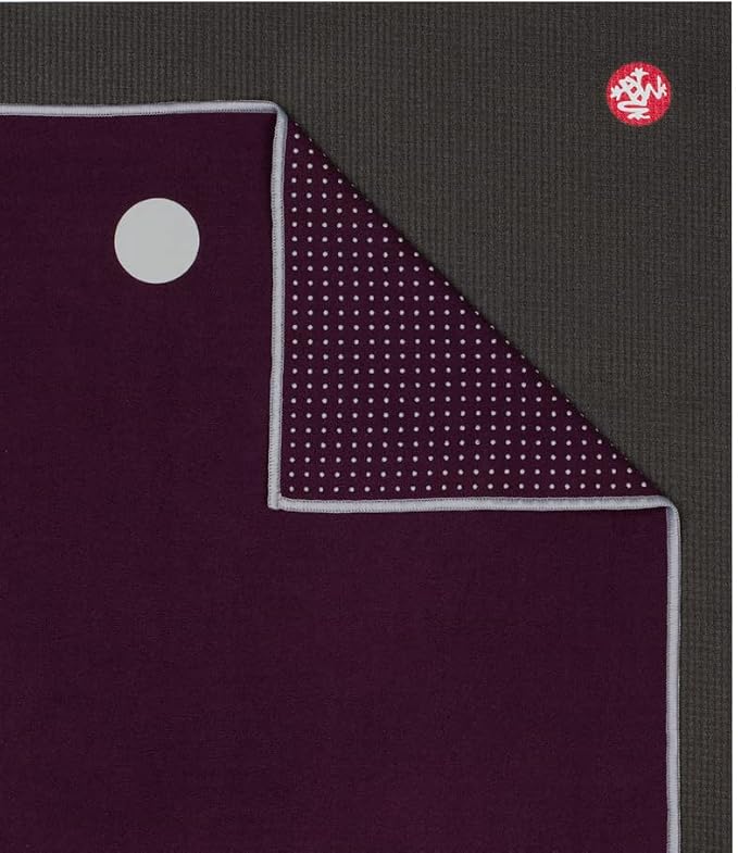 Manduka Yogitoes Hot Yoga Mat Towel - 71" | Moisture Activated Grip | Patented Silicone Nubs | Highly Absorbent, Durable & Easy Care | Made from Recycled Materials | 71 x 24 Inches | Indulge
