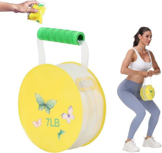 Travel Dumbbells, Water Filled Dumbbells Set, Fitness Exercise Dice 7/10/15/20 lbs, Portable Fitness Equipment, Fun for Strength Training, Core Training