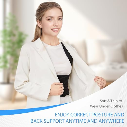 Posture Corrector for Women/Men Adjustable Full Back Brace Support | Upper & Lower Back for slouching,breathable&Lightweight,Back Pain Relief,Shoulder Straightener