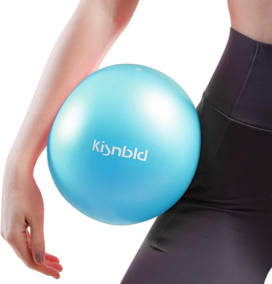 kisnbld Small Exercise Ball, 9 Inch Mini Pilates Ball, Anti Burst and Slip Resistant Mini Yoga Ball for Stability, Fitness, Physical Therapy, Stretching & Core Strength Workout at Home Gym & Office
