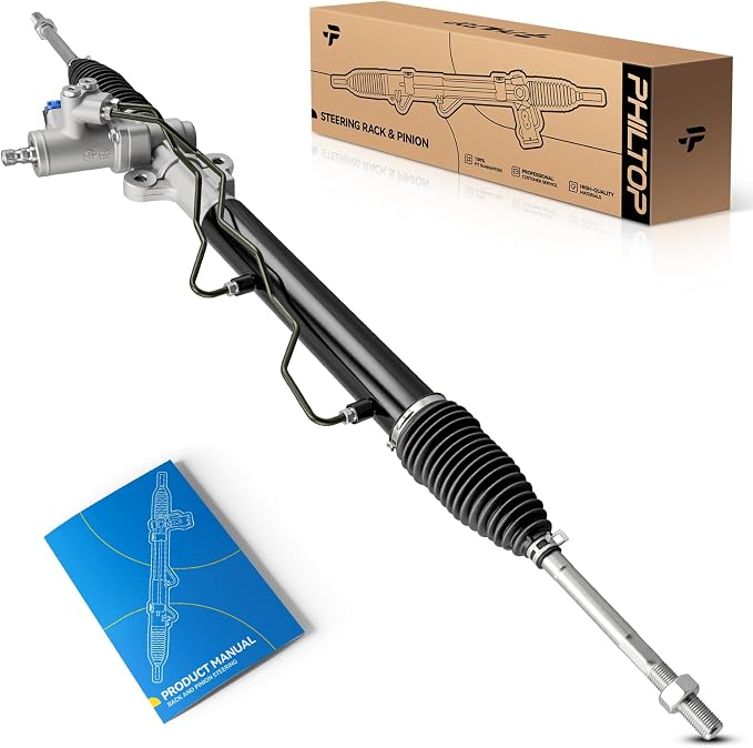 PHILTOP Power Steering Rack and Pinion Compatible with Kia Sportage 2005-2010 All Models, Hyundai Tucson 2005-2009 All Models, Hydraulic Rack and Pinion Replace 26-2416