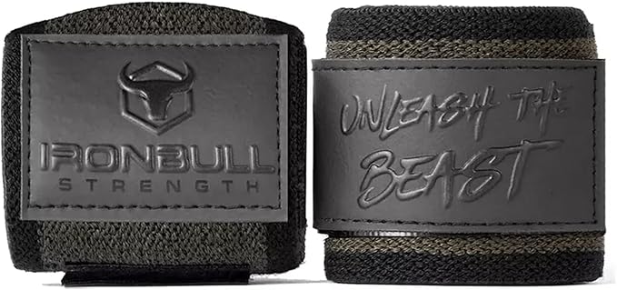 Powerlifting Wrist Wraps for Weightlifting & Bench Press - IPF Approved Heavy Duty Wrist Straps for Powerlifting, Bodybuilding & Strength Training - Competition Grade Support