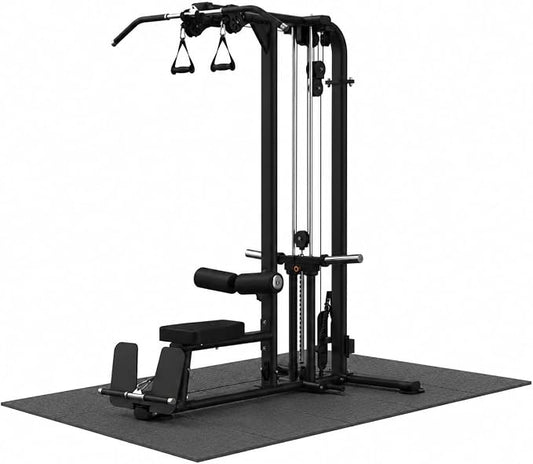 THAILE Gym Equipment Mat, 79" x 39"x 0.16" Exercise Equipment Mat | Heavy-duty floor protector for treadmills, ellipticals, bikes and weight equipment; reduces vibration, noise and floor damage