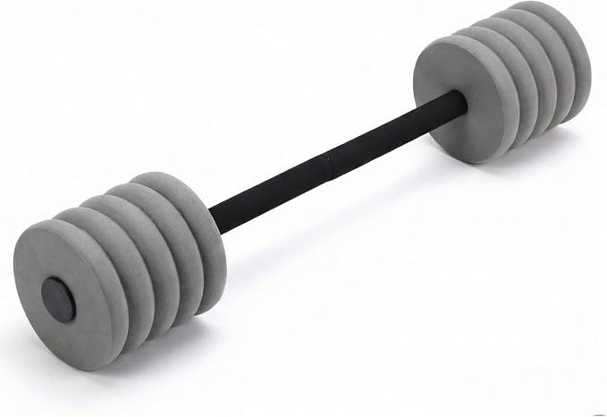 Soulchen Long Aquatic Exercise Dumbbells Pool Exercise Foam Water Weights Dumbbell Aquatic Pool Barbells with High Density EVA Foam for Swim Water Aerobics Workouts Loss