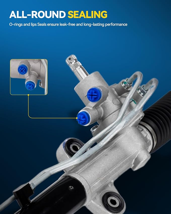 PHILTOP Power Steering Rack and Pinion Compatible with Honda Pilot 2003 2004 2005 2006 2007 2008 All Models, Hydraulic Rack and Pinion Replace 26-2719
