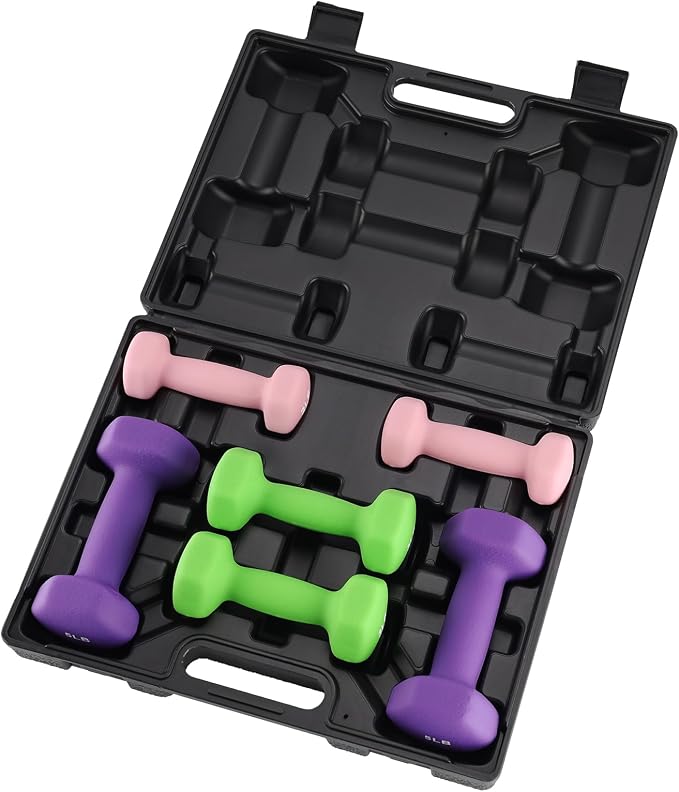 Dumbbell Set for Women and Men,Neoprene Coated Free Hand Weights Set