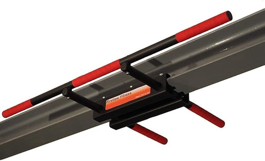 600 LBS Weight Limit - I-Beam Pull Up Bar - Straight Long Bar - Grip Tape.