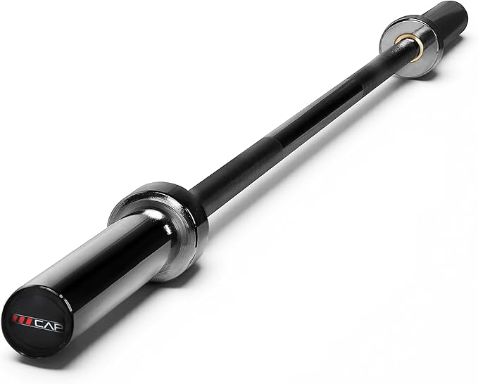 CAP Olympic Barbell - 5FT, 6FT, & 7FT Strength Training Weight Bars, Multiple Options