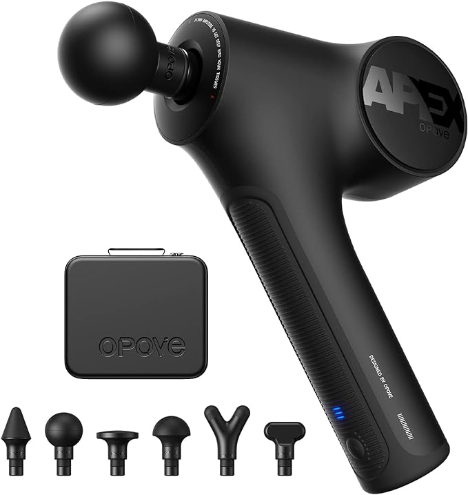 Opove Apex Massage Gun Deep Tissue 14.5mm Percussion Fascia Muscle Massager for Athletes Workout Pain Relief Recovery Relaxation, Professional Therapist Choice, Ergonomic for Effortless to Use