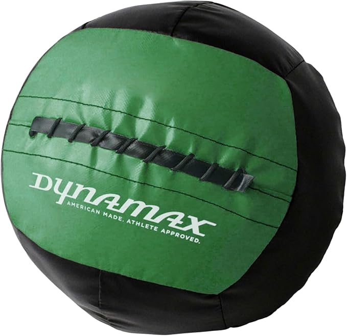 Dynamax Standard Medicine Ball, 4–30 lb Soft Shell Wall Ball, 14-Inch Weighted Exercise Ball for Strength Training, Core Workouts, Conditioning & Functional Fitness