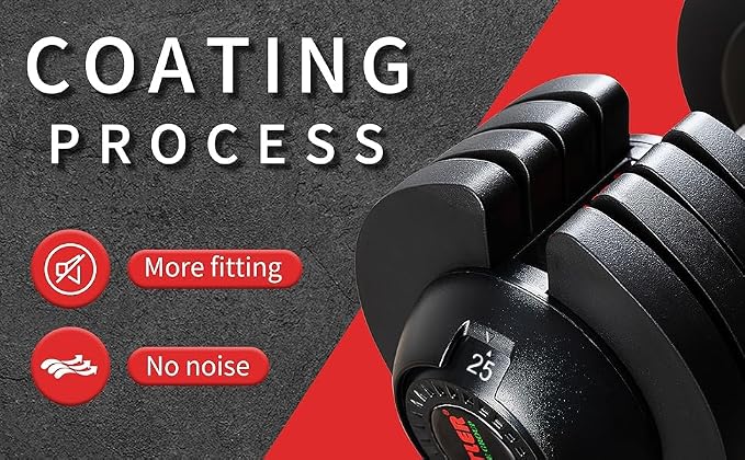 ALTLER Adjustable Dumbbell Set, 25/52LB Pair with Tray for Workout Strength Training Fitness, Adjustable Weight Dial Dumbbell with Anti-Slip Handle and Weight Plate for Home Exercise