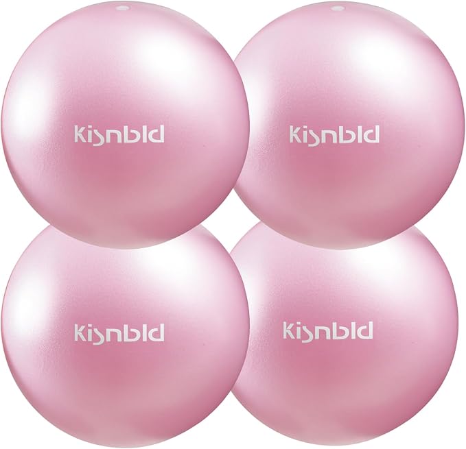 kisnbld Small Exercise Ball, 9 Inch Mini Pilates Ball, Anti Burst and Slip Resistant Mini Yoga Ball for Stability, Fitness, Physical Therapy, Stretching & Core Strength Workout at Home Gym & Office