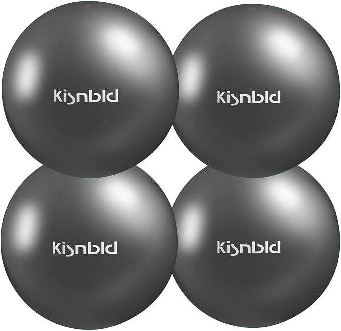 kisnbld Small Exercise Ball, 9 Inch Mini Pilates Ball, Anti Burst and Slip Resistant Mini Yoga Ball for Stability, Fitness, Physical Therapy, Stretching & Core Strength Workout at Home Gym & Office
