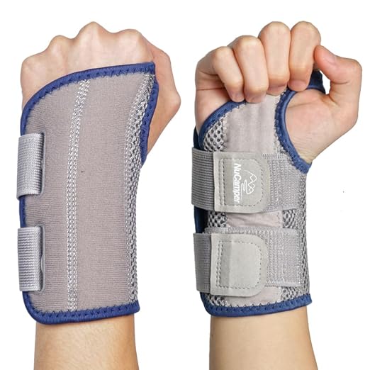 Wrist Brace for Carpal Tunnel Relief, Adjustable Wrist Support Splint Hand Brace for Men Women, Wrist Stabilizer Night Support for Pain Relief,Tendinitis,Arthritis(Right and Left Hands, L/XL)