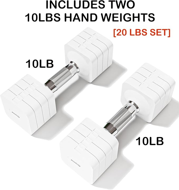 Adjustable Dumbbell Set for Women Men 7.5LB/10LB/15LB/20LB/25LB Each | Dumbbells Set of 2, Free Weight Set at Home Gym, Hand Weights with Locking/Metal Handle for Exercise Muscle Toning Rehab