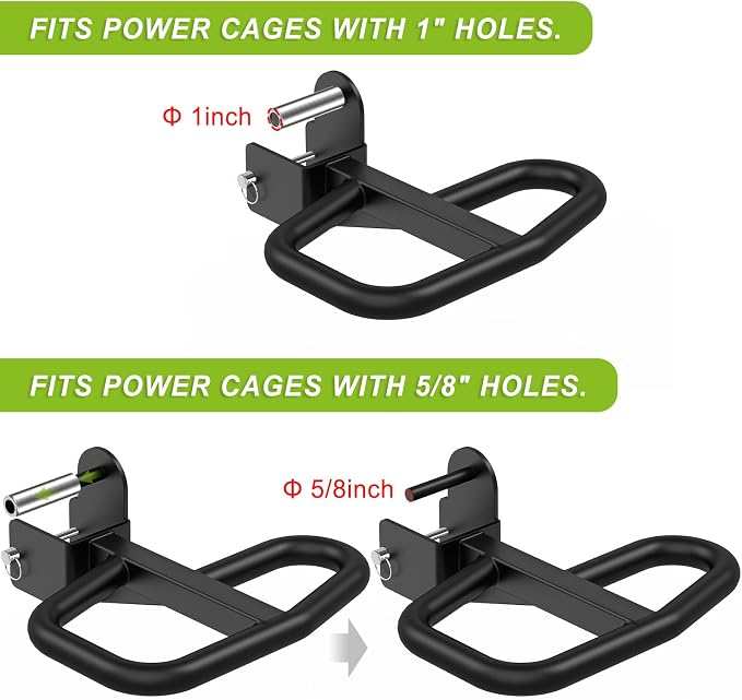SELEWARE Dip Bar Attachment for Power Rack, 2 x 2 Tube, Multi Grip Handle | Fully Welded Steel Design, Stable Support for Dips, Pull Ups and Strength Training, Ideal for Home Gym Workouts