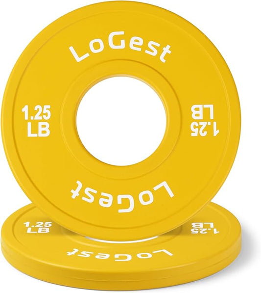 Logest Change Weight Plates 0.50LB 1.25LB 2.5LB 5LB Set Weight Plates for Olympic Bars Perfect for Strength Training Weight Plates Exercise Balance Increase Fractional Plate Olympic Bumper Plates