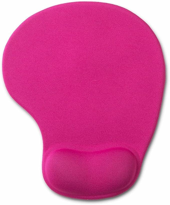 Office Mousepad with Gel Wrist Support - Ergonomic Gaming Desktop Mouse Pad Wrist Rest - Design Gamepad Mat Rubber Base for Laptop Computer -Silicone Non-Slip Special-Textured Surface (06RoseRed)