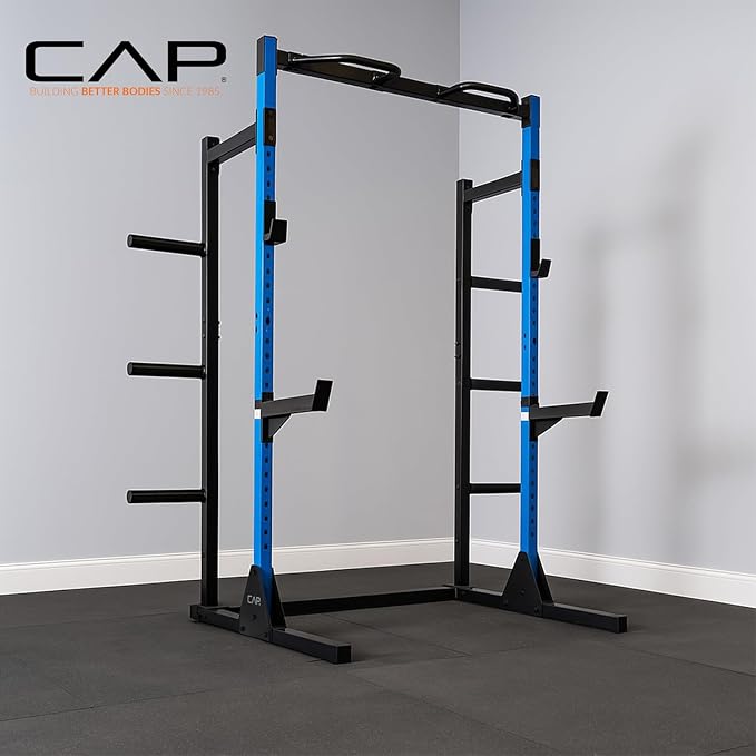 CAP Barbell Power Rack with Pull Up Bar & Attachments - Multiple Colors