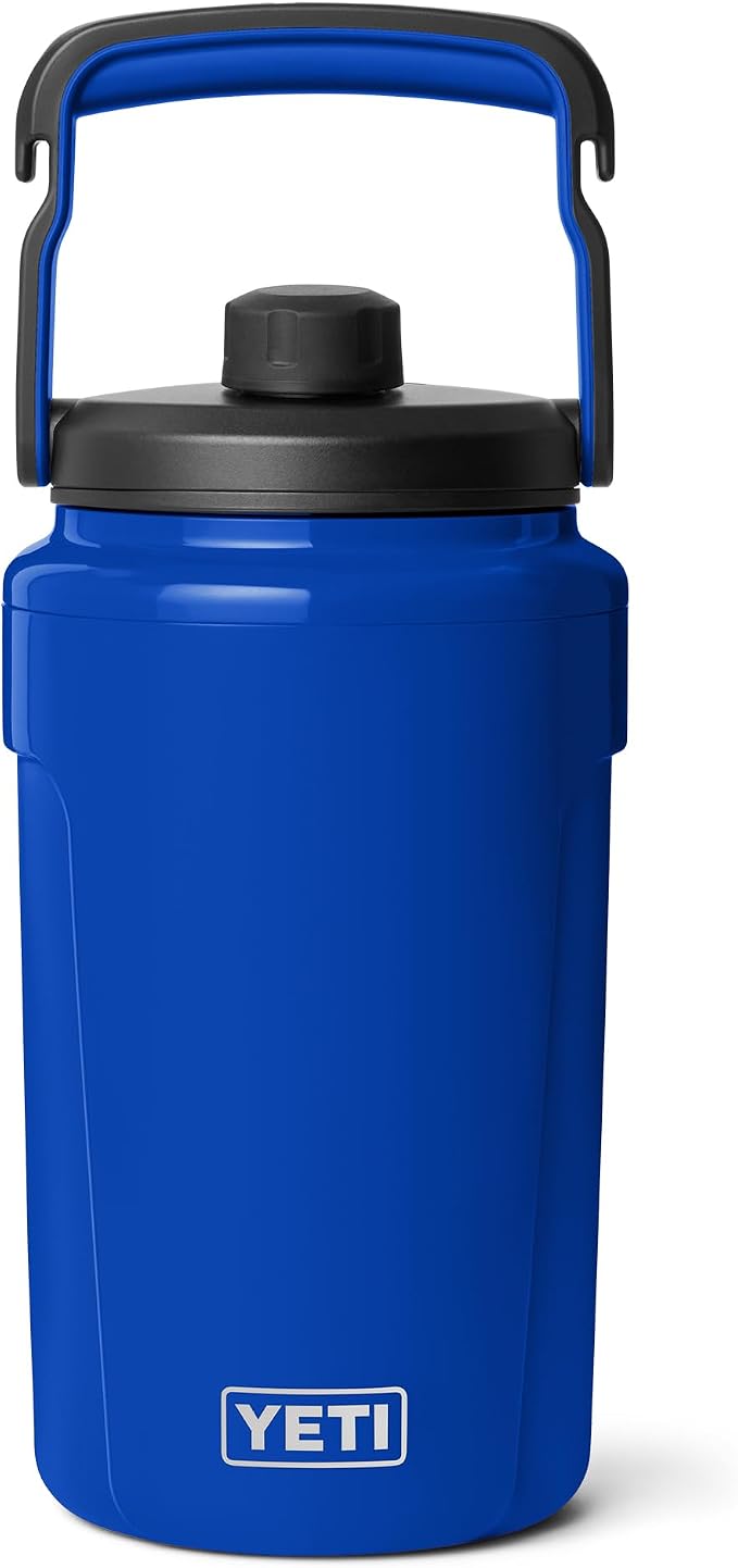 YETI Silo Half Gallon Insulated Chug Cap Water Jug – Leakproof, Lightweight Sports Bottle with Fence Hook Handle – Keeps Drinks Ice-Cold – Ideal for Gym, Sports & Tournaments, Royal Blue