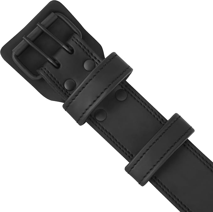 FISTRAGE Power Weight Lifting Leather Belt Gym Back Support Strap Training Fitness Exercise for Tough Workouts | Power Lifters | Supports Lumber Lower Back With Free Wrist Strap
