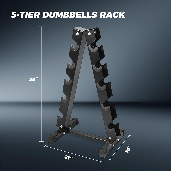 RitFit Rubber Coated Hex Dumbbell Weights Set for Home Gym | Cast Iron Core, Anti-Slip Knurled Chrome Handle, Hexagon Anti-Roll, Heavy-Duty Dumbbell Set for Strength Training