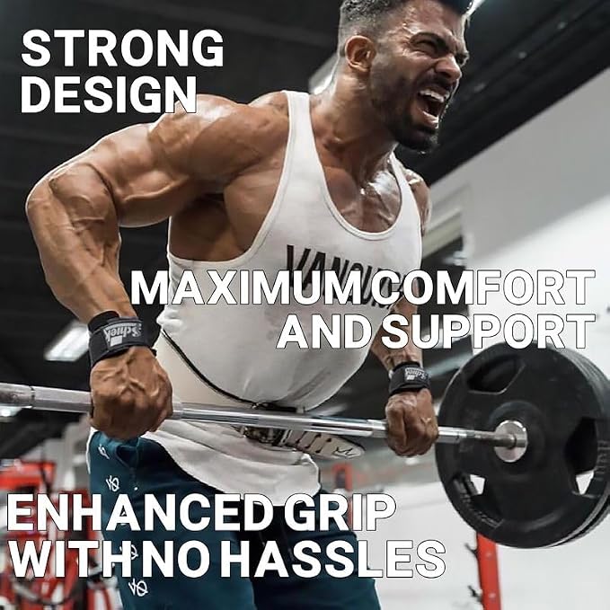 Schiek Sports Model 1000-DLS Deluxe Dowel Lifting Straps
