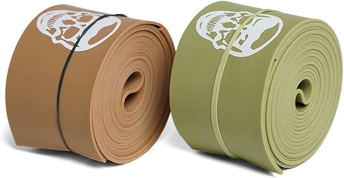 Floss Muscle Bands for Recovery & Flossing Sore Muscles and Increasing Mobility - Compression Stretch Band Pair with Carrying Case