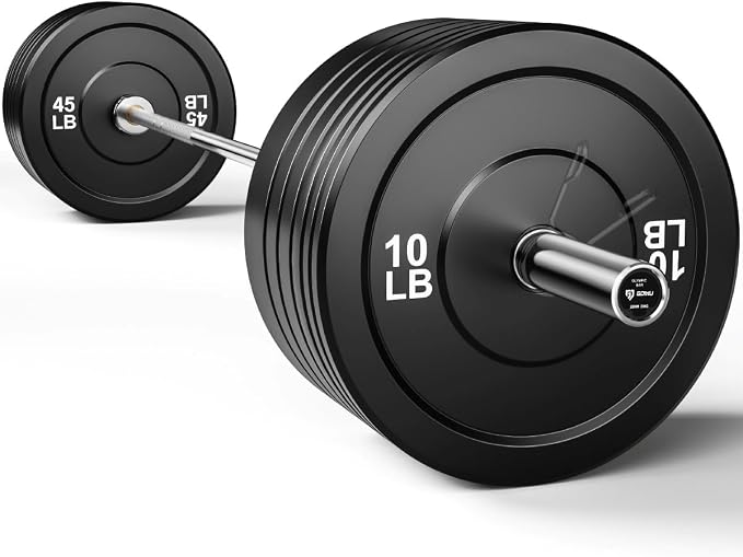 PB01 7FT Olympic Barbell, Weight Bar with Knurled Grip for Squats, Deadlifts, Weightlifting, Strength Training, Bench Press, Fits 2-inch Standard Weight Plates, 1500LB Capacity
