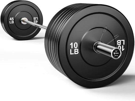 PB01 7FT Olympic Barbell, Weight Bar with Knurled Grip for Squats, Deadlifts, Weightlifting, Strength Training, Bench Press, Fits 2-inch Standard Weight Plates, 1500LB Capacity