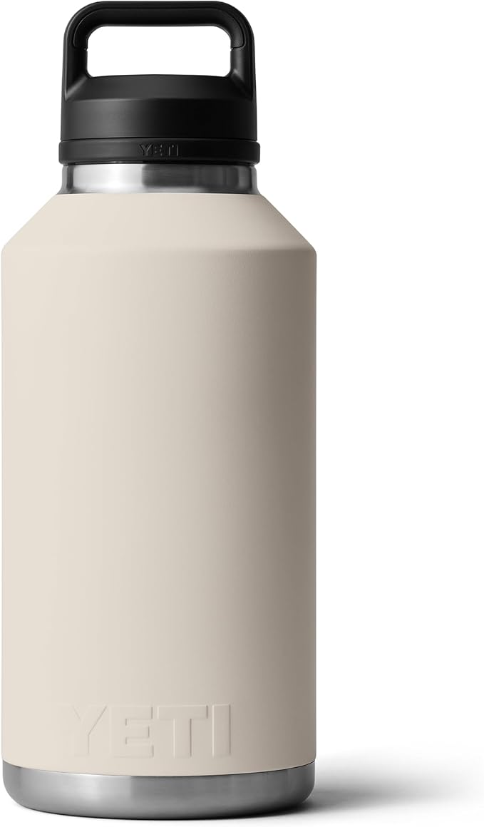 YETI Rambler 64 oz Bottle, Vacuum Insulated, Leakproof, Stainless Steel with Chug Cap, Cape Taupe