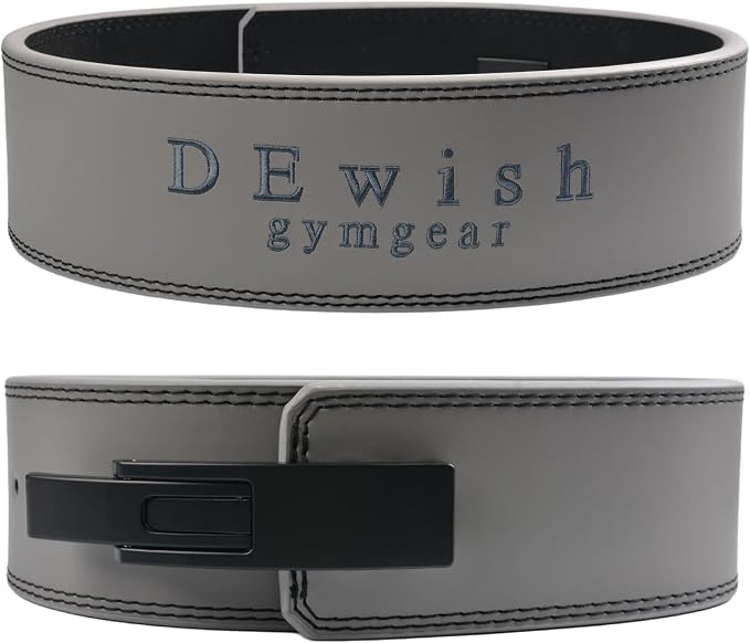 Weight Lifting Belt, 10mm Thick, 4-Inch Wide Heavy Duty Leather Lever Gym Belt, Ideal for Weightlifting, Squats, Deadlifts, Powerlifting, Cross Training and Weight Training