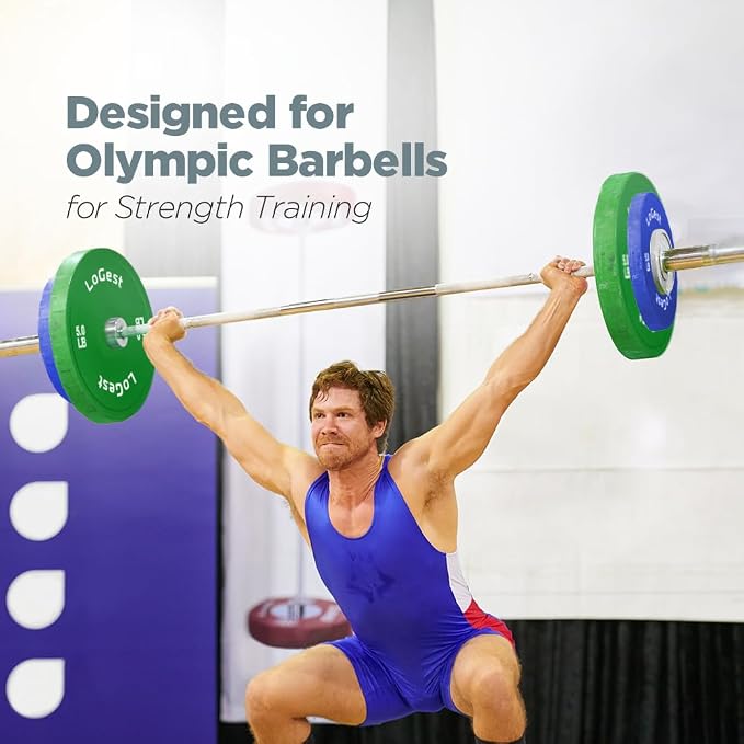 Logest Change Weight Plates 0.50LB 1.25LB 2.5LB 5LB Set Weight Plates for Olympic Bars Perfect for Strength Training Weight Plates Exercise Balance Increase Fractional Plate Olympic Bumper Plates