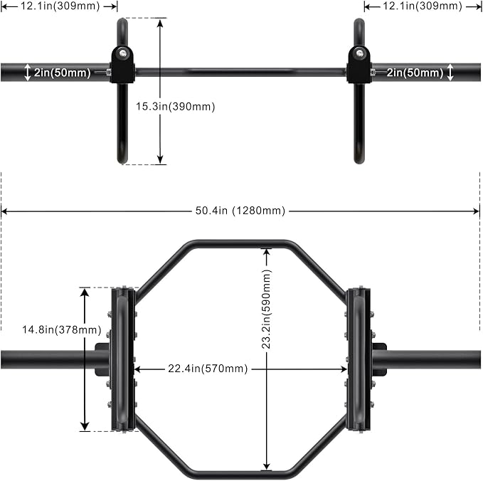 Kipika Adjustable Dumbbell to Barbell Converter - EZ Curling Bar Adapter - Versatile Weightlifting Equipment for Home Gym