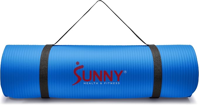 Sunny Health & Fitness Exercise Yoga Mats - Non-Slip Support for Home & Gym
