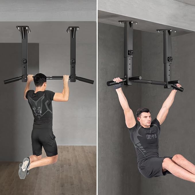 Ceiling Mounted Pull Up Bar, Joist Mount Chin Up Bar