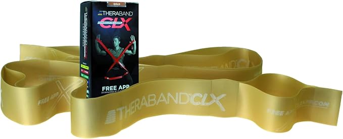 THERABAND CLX Resistance Band with Loops, 5-Foot Band