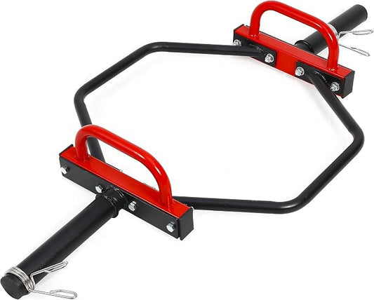 Olympic Trap Bar, Hex Deadlift Bar for 2 Inch Weight Plates, Heavy Duty Shrug Barbell with Raised Handles, 750 lbs Max Capacity Strength Training Equipment for Men, Women and Beginners