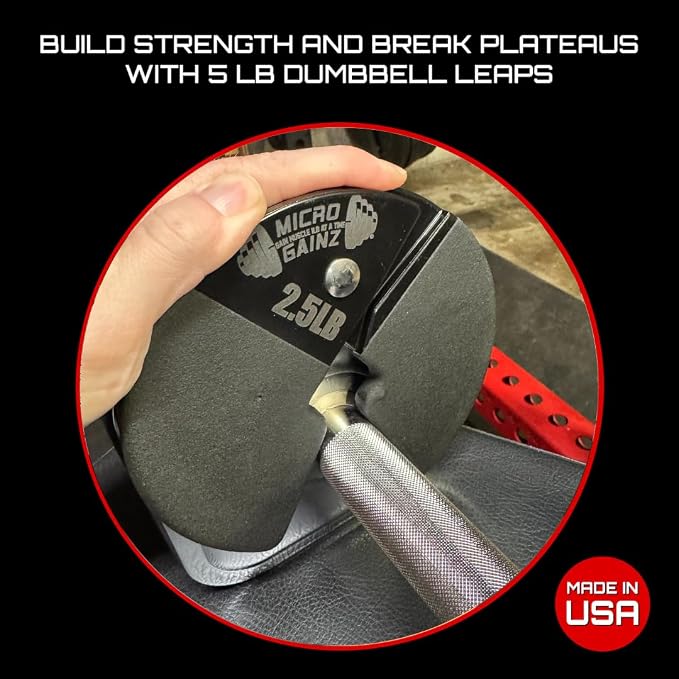 Micro Gainz 2.5LB Dumbbell Fractional Weight Plates, 2-Piece
