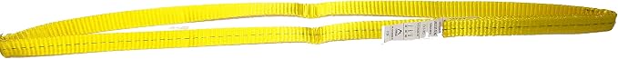 Everest C1150 1" x 3' Flat Endless Sling Yellow Lifting Sling for Construction, Lifting, Moving, Hoisting - Strap Heavy Duty - 1-Pack 3200lbs WLL