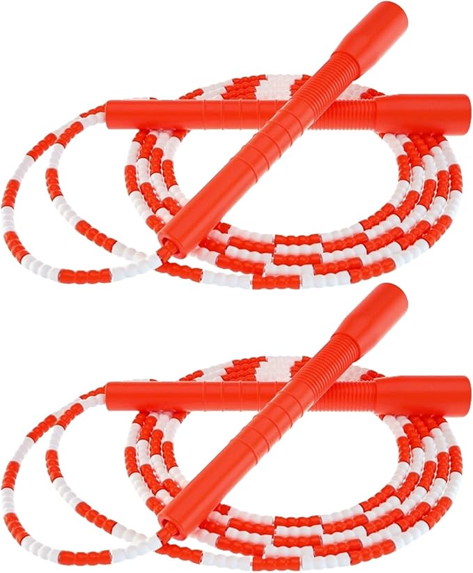 YUEDONG Soft Beaded Jump Rope for Teens & Adults, World Champion Luke Boon Collaboration, Adjustable Freestyle Jump Rope with 20cm Long Handles, Tangle-Free TPU Beads for Rhythm Training, Fitness Workout & Tricks | Luke Boon collaboration, soft TPU bea...