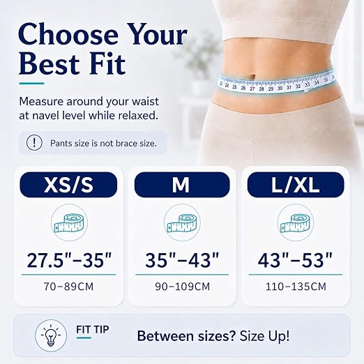 Breathable Thin Back Brace for Women, Adjustable Lower Back Support Belt for Everyday Pain Relief, Slim Low-Profile Lumbar Brace with Gentle Compression, Comfortable Under Clothes