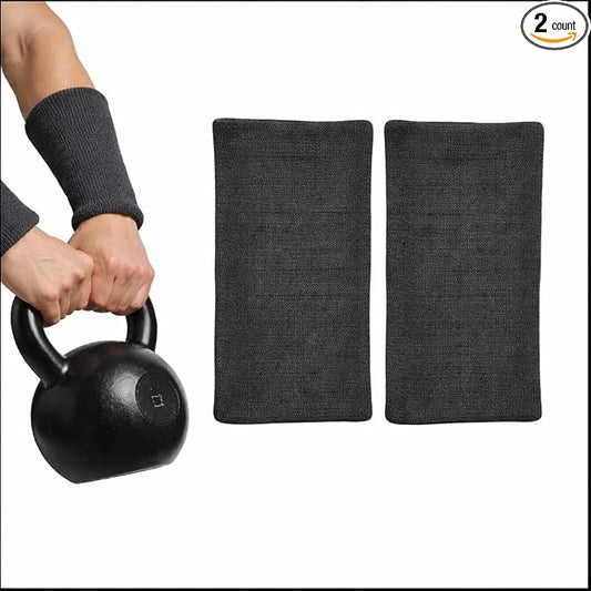 Kettlebell Wrist & Forearm Guards | Impact-Absorbing Wristbands for Kettlebell Training | Protects from Bruises | Breathable & Sweat-Wicking | Unisex Stretch Fit | One Size Fits All (Pair)