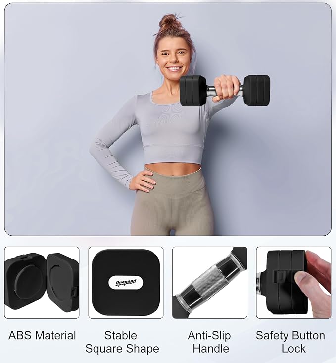 Adjustable Dumbbell Set for Women Men 7.5LB/10LB/15LB/20LB/25LB Each | Dumbbells Set of 2, Free Weight Set at Home Gym, Hand Weights with Locking/Metal Handle for Exercise Muscle Toning Rehab