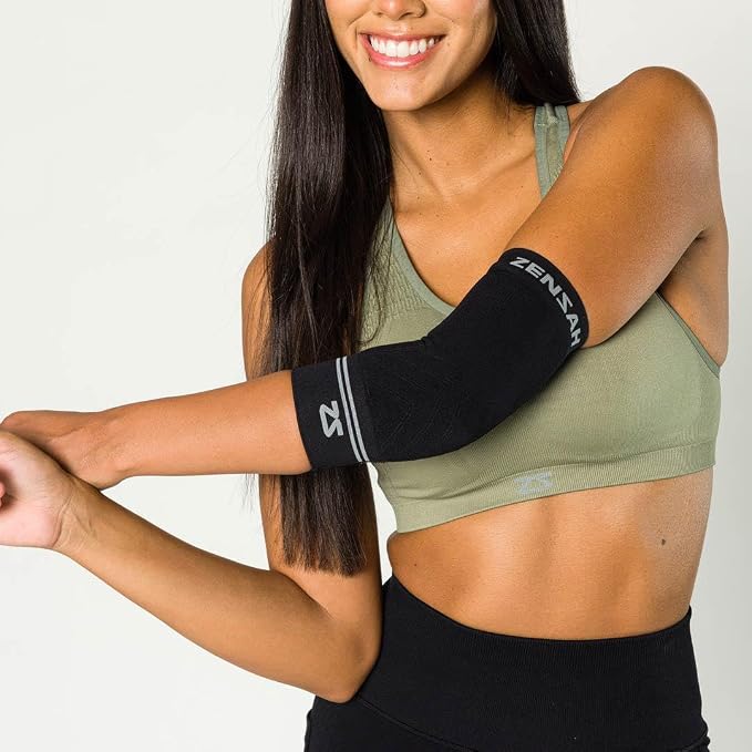 Zensah Compression Tennis Elbow Sleeve for Elbow Tendonitis, Tennis Elbow, Golfer's Elbow - Elbow Support, Elbow Brace