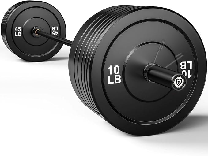 PB01 7FT Olympic Barbell, Weight Bar with Knurled Grip for Squats, Deadlifts, Weightlifting, Strength Training, Bench Press, Fits 2-inch Standard Weight Plates, 1500LB Capacity