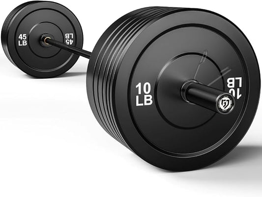 PB01 7FT Olympic Barbell, Weight Bar with Knurled Grip for Squats, Deadlifts, Weightlifting, Strength Training, Bench Press, Fits 2-inch Standard Weight Plates, 1500LB Capacity