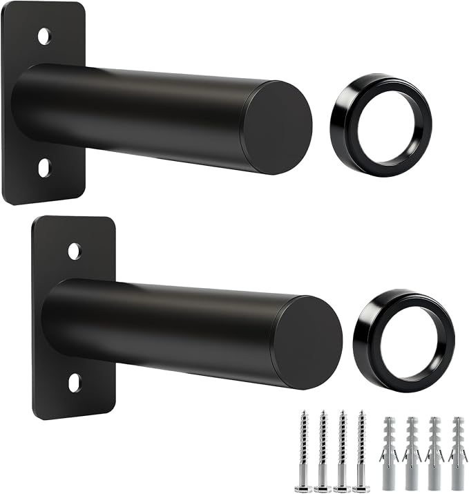 CAELUM Weight Plate Holder, Wall Mounted for 2" Olympic Plates | Heavy Duty, Alloy Steel, Sturdy, 330lb Weight Capacity, Space-Saving Storage Stand for Home Gym Organization